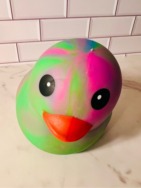 Sunny Days Other - Squeezy Rainbow Duck Squishy Toy - Multicolor